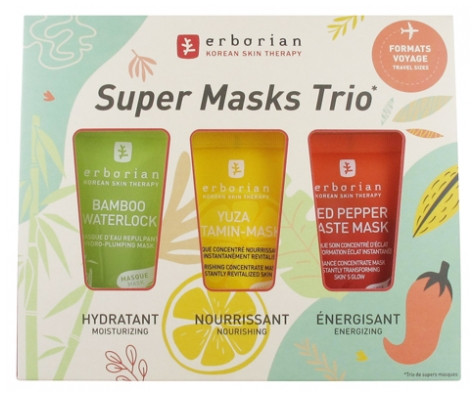 Erborian Kit Super Masks Trio - Pharmacie Agnès Praden à Alès