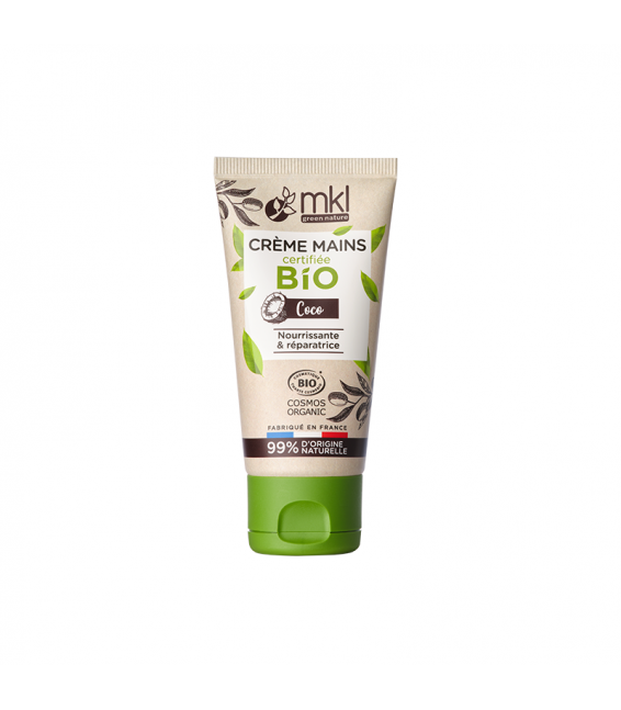 MKL Crème mains Bio Coco 50 ml - Pharmacie Agnès Praden à Alès