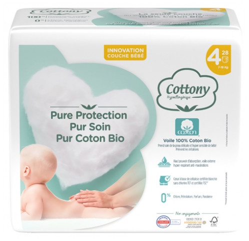 Cottony Couche Bébé T4 x28 - Pharmacie Agnès Praden à Alès