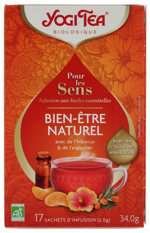 Yogi Tea Infusion Bien-Être Naturel Bio 17 Sachets - Pharmacie Agnès Praden à Alès