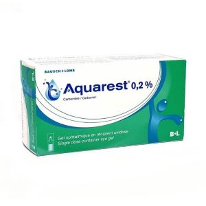 Bausch & Lomb Aquarest 0,2 %, Gel Opthalmique 60 Unidoses - Pharmacie Agnès Praden à Alès