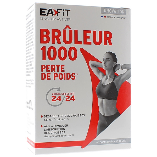 Eafit Brûleur 1000 Perte de Poids 60 Comprimés - Pharmacie Agnès Praden à Alès