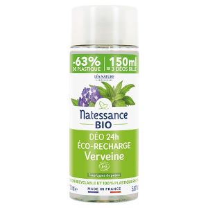Natessance Déo 24H Verveine Bio Éco-Recharge 150 ml - Pharmacie Agnès Praden à Alès