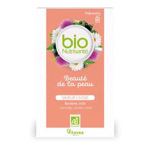Vitavea Santé Infusion Bio Beauté de la Peau Saveur Cassis 20 Sachets - Pharmacie Agnès Praden à Alès