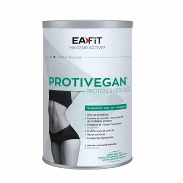 Eafit Minceur Active Protivegan 450 gChocolat - Noisette - Pharmacie Agnès Praden à Alès