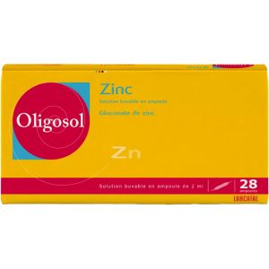 Laboratoire des Granions Oligosol Zinc Zn Labcatal 28 Ampoules  - Pharmacie Agnès Praden à Alès