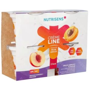 Nutrisens - Crèmeline 2kcal Saveur Pêche-Abricot - 4x125g - Pharmacie Agnès Praden à Alès