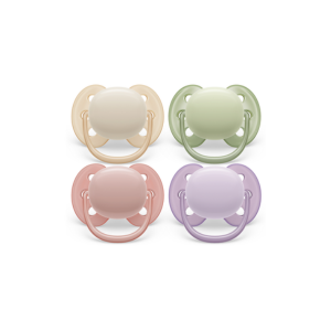 Avent Ultra Soft 2 Sucettes Orthodontiques Silicone 0-6 Mois