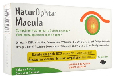 NaturOphta Macula capsules 60 caps - Pharmacie Agnès Praden à Alès