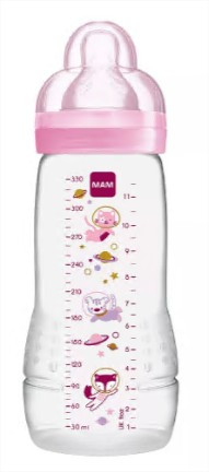 MAM Biberon Easy Active space adventure rose 330ml - Pharmacie Agnès Praden à Alès