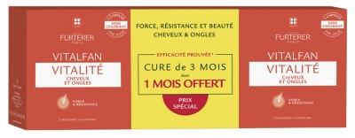 René Furterer Vitalfan Vitalité Lot de 3 x 30 Capsules - Pharmacie Agnès Praden à Alès
