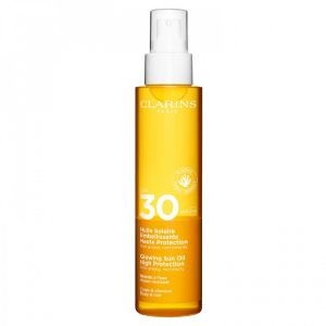 Clarins Huile Solaire Embelissante Haute Protection SPF 30 150ml - Pharmacie Agnès Praden à Alès