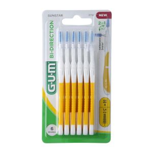 Gum Brossettes Interdentaires Bi-Direction 1.4 mm x6 - Pharmacie Agnès Praden à Alès