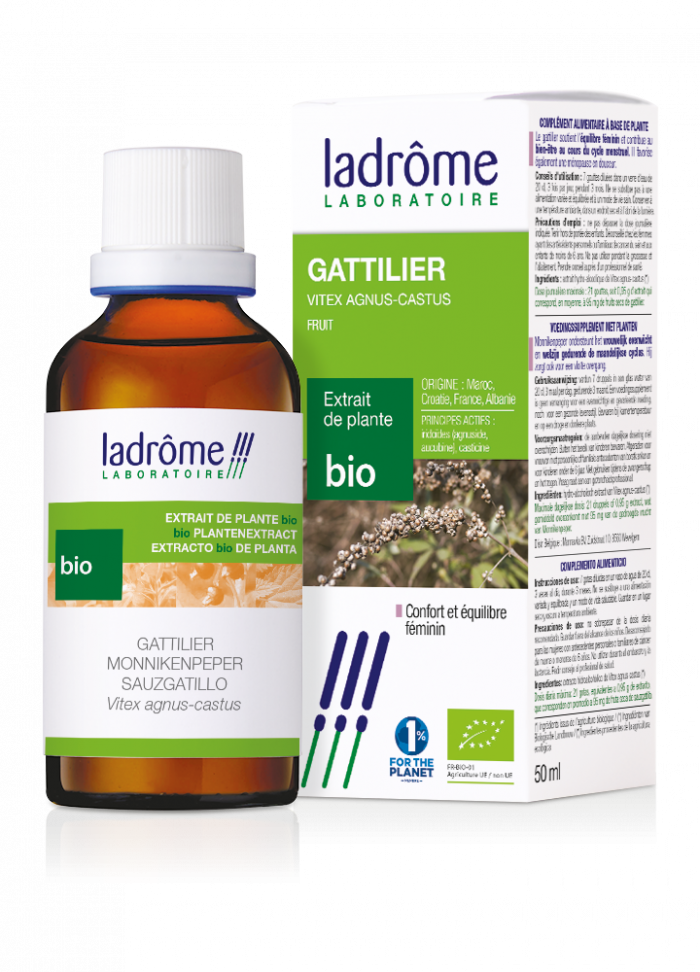 Ladrôme extrait de plante bio gattilier 50ml - Pharmacie Agnès Praden à Alès
