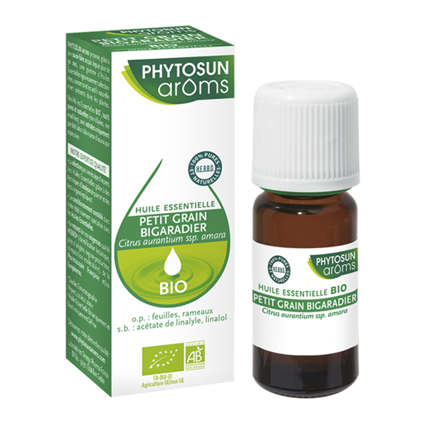 Phytosun arôms huile essentielle petit grain bigaradier bio 10ml - Pharmacie Agnès Praden à Alès