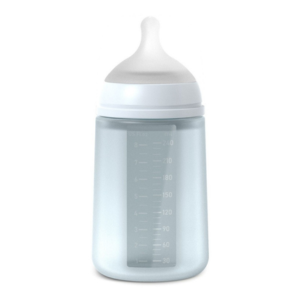 Suavinex Biberon en silicone 240ml Colour Essence Bleu - Pharmacie Agnès Praden à Alès