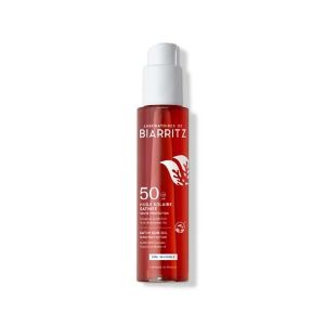 Laboratoires de Biarritz Huile Solaire Satinée SPF50 125 ml - Pharmacie Agnès Praden à Alès