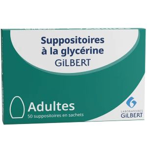 Gilbert Suppositoires Glycérine Adulte Boîte De 50 - Pharmacie Agnès Praden à Alès
