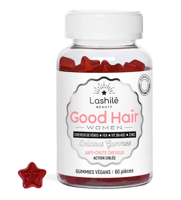 Lashile Good hair Women anti chute cheveux 60 gummies - Pharmacie Agnès Praden à Alès