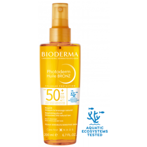 Bioderma Photoderm Bronz Huile Sèche spf50+ 200ml - Pharmacie Agnès Praden à Alès