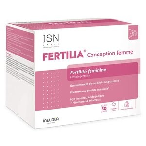 Ineldea Santé Naturelle Fertilia Conception Femme Fertilité Féminine 30 Sachets - Pharmacie Agnès Praden à Alès
