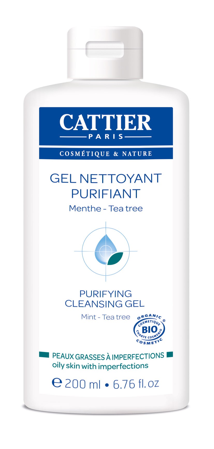 Cattier Gel Nettoyant Purifiant 200 ml - Pharmacie Agnès Praden à Alès