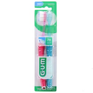 Gum Technique Pro Duo Pack 2 Brosses à Dents Souples 1525 - Pharmacie Agnès Praden à Alès