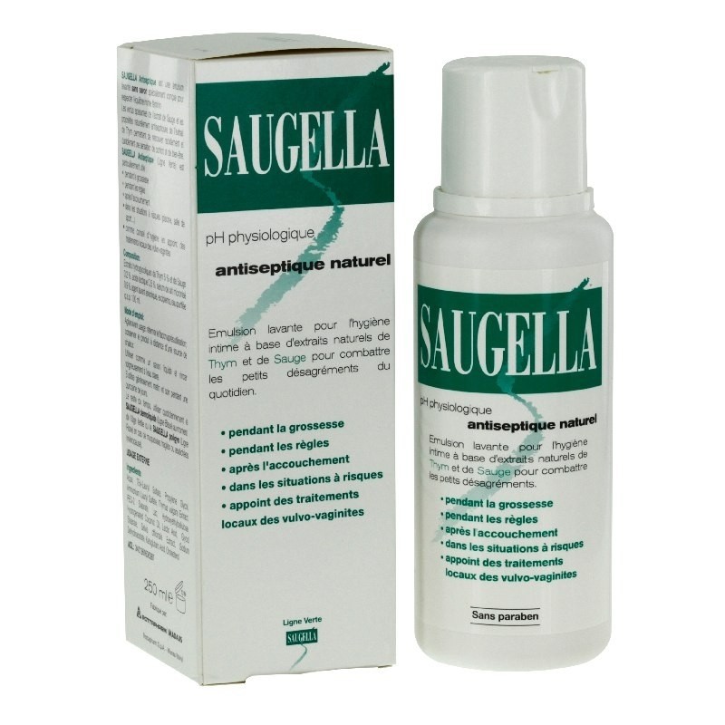 Saugella antiseptique naturel 250ml - Pharmacie Agnès Praden à Alès