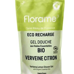 Florame - Gel Douche Verveine Citron Éco-Recharge Bio 700 ml - Pharmacie Agnès Praden à Alès