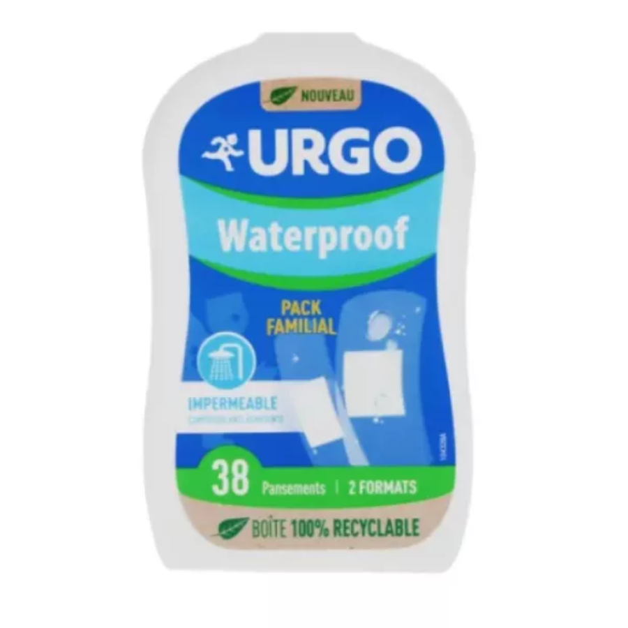 Urgo Pansement Waterproof Boite de 38  - Pharmacie Agnès Praden à Alès