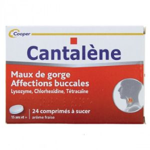 Cooper Cantalene Comprimés à Sucer 24 Pastilles - Pharmacie Agnès Praden à Alès