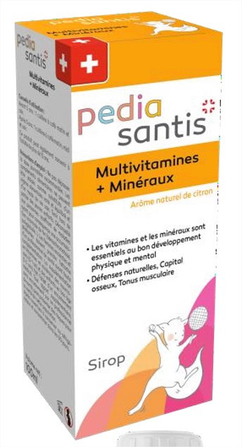 Santis PediaSantis Multivitamines + Minéraux Sirop 100 ml - Pharmacie Agnès Praden à Alès