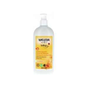 Weleda Bébé Crème Lavante Corps & Cheveux Au Calendula 400 ml - Pharmacie Agnès Praden à Alès