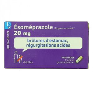 Biogaran Esoméprazole 20 mg - 7 Gélules Gastro-Résistantes - Pharmacie Agnès Praden à Alès