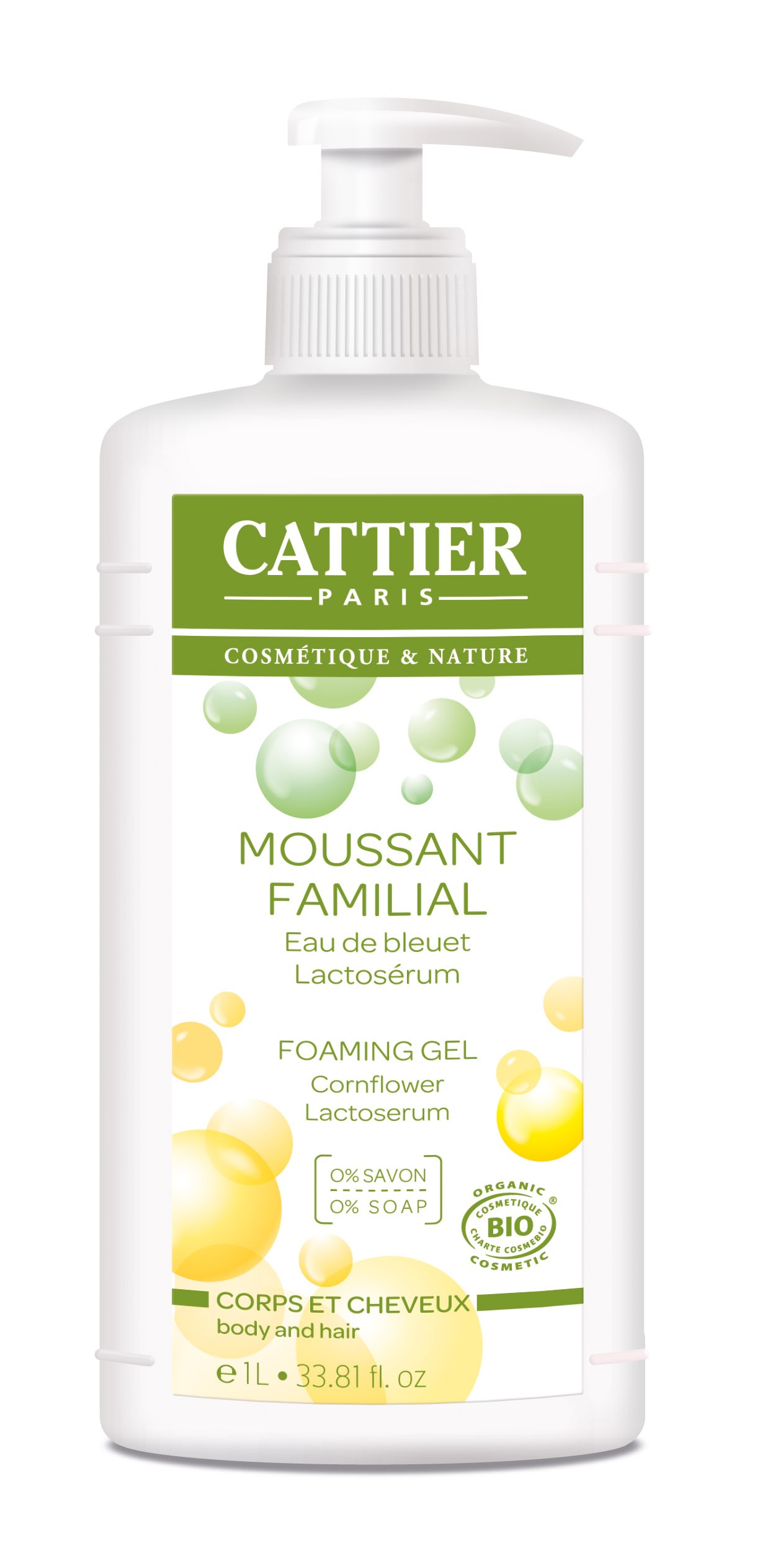 Cattier Moussant Familial 1 L - Pharmacie Agnès Praden à Alès
