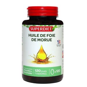 Super Diet Huile de Foie de Morue 120 Capsules - Pharmacie Agnès Praden à Alès