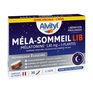Urgo Alvityl Méla-Sommeil Lib Mélatonine 1,85mg 30 Comprimés - Pharmacie Agnès Praden à Alès