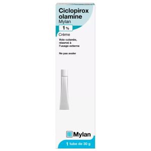 Mylan Ciclopirox Olamine 1% Crème 30 g - Pharmacie Agnès Praden à Alès