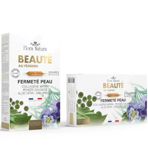 Flora Natura Complexe Beauté Collagène Fermeté De La Peau 20 Ampoules x15ml - Pharmacie Agnès Praden à Alès