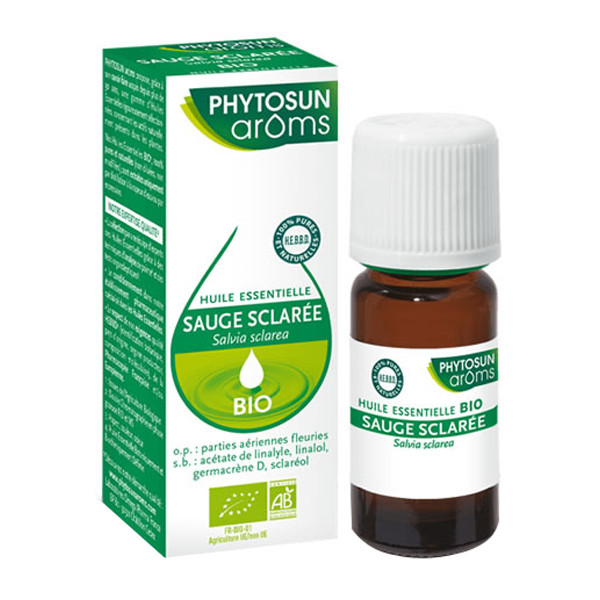 Phytosun arôms huile essentielle sauge sclarée bio 5ml - Pharmacie Agnès Praden à Alès