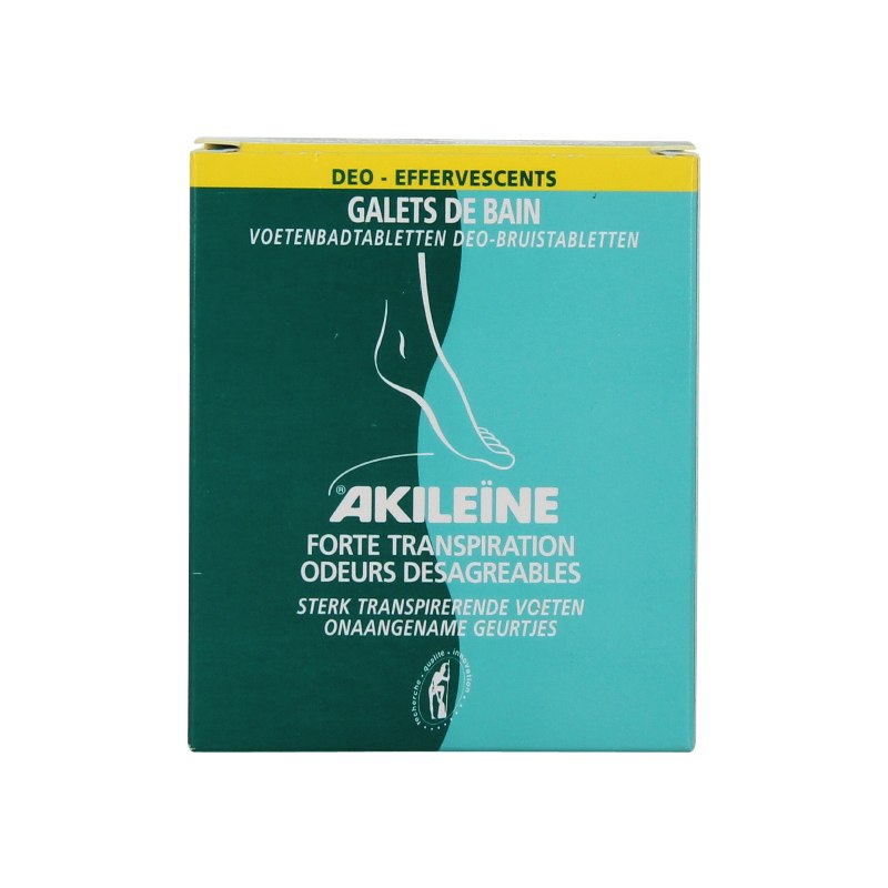 Asepta Akileine Galets de Bain Deo Effervescents Soin des pieds 7 x 12g - Pharmacie Agnès Praden à Alès