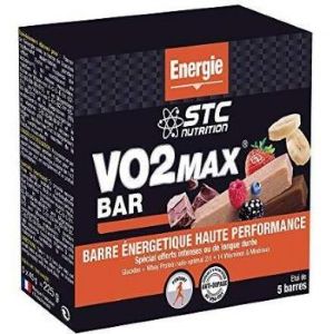 Stc Nutrition Etui 5 Barres VO2 Max Banane - Pharmacie Agnès Praden à Alès
