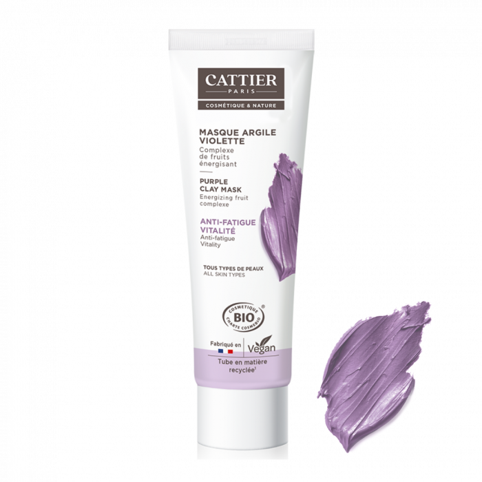 Cattier Masque à l'argile violette 100ml - Pharmacie Agnès Praden à Alès