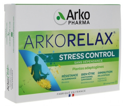 Arkorelax Stress Control 30 Comprimés - Pharmacie Agnès Praden à Alès