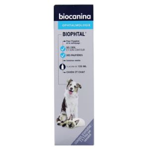 Biocanina Biophtal Ophtalmologie Chien & Chat 125ml  - Pharmacie Agnès Praden à Alès