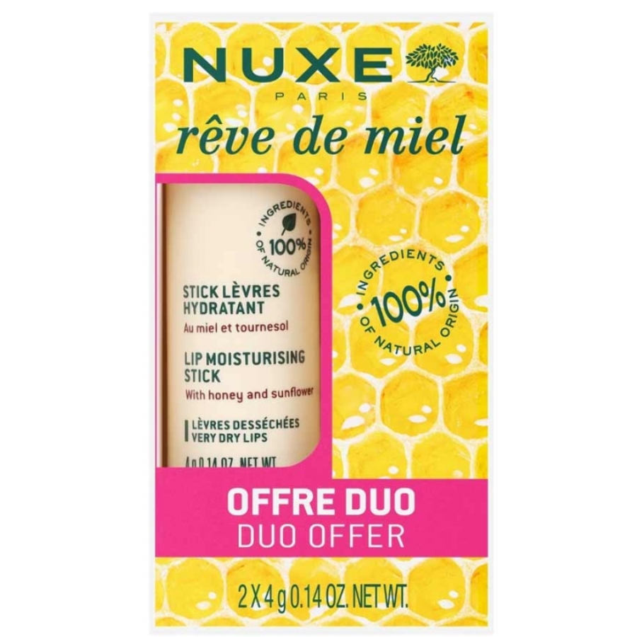Nuxe Rêve de Miel Stick Lèvres Hydratant Lot de 2 x 4 g - Pharmacie Agnès Praden à Alès