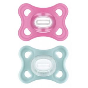 Mam Sucette Comfort Silicone Fille  2 - 6 Mois x2 - Pharmacie Agnès Praden à Alès