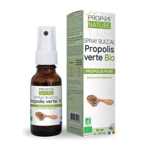 Propos'Nature Spray Buccal A La Propolis Verte Bio 15ml - Pharmacie Agnès Praden à Alès