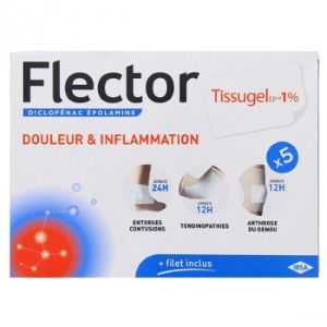 Ibsa Flector Tissugel Diclofénac 1% Emplâtres, Boîte de 5 - Pharmacie Agnès Praden à Alès