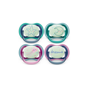 Avent Ultra Air Nighttime 2 Sucettes Orthodontiques 6-18 Mois - Pharmacie Agnès Praden à Alès